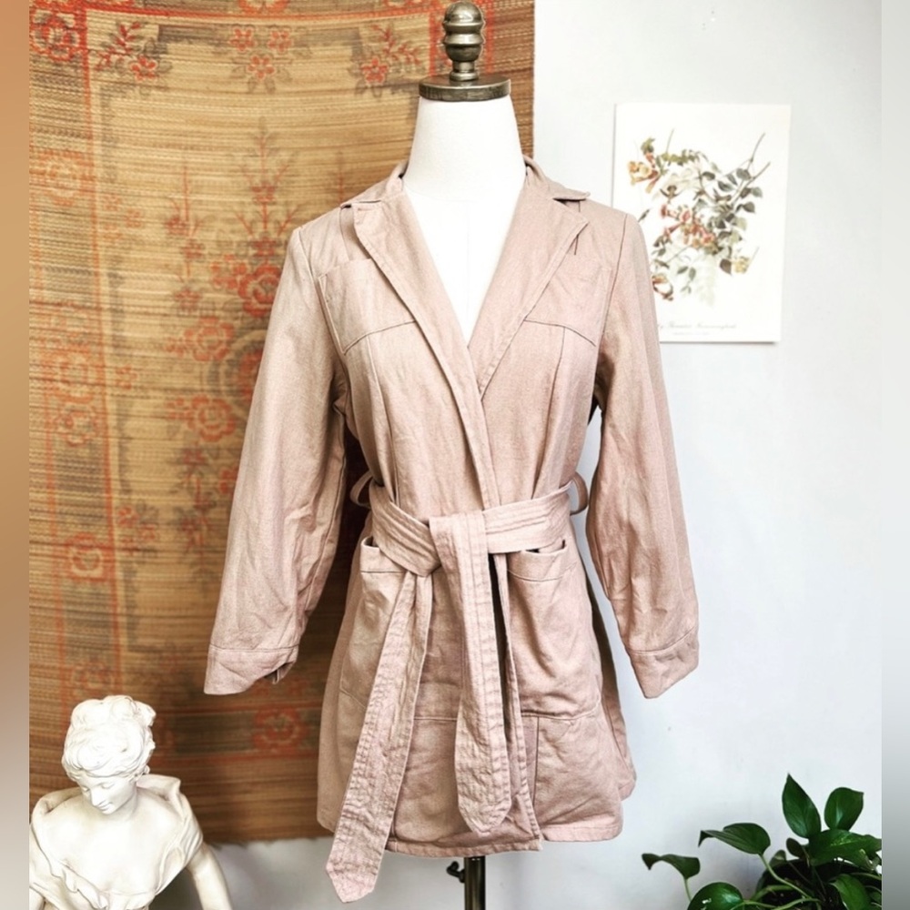 Alice | Alexander Linen Canvas Minimalist Bessie Jacket Small